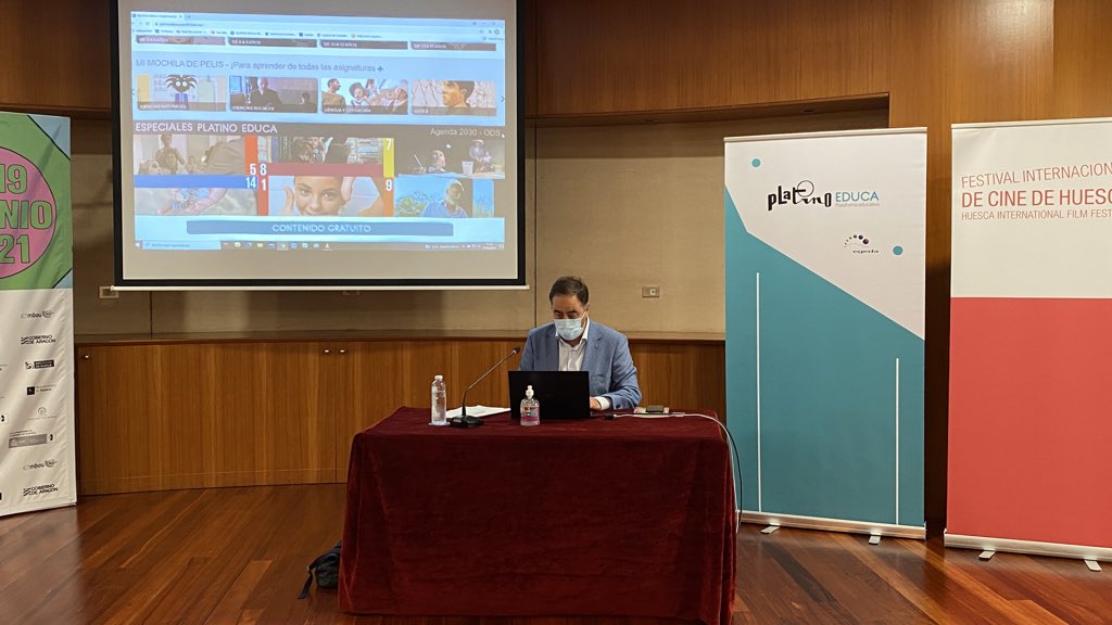 <b>PLATINO EDUCA CELEBRA EL FESTIVAL DE HUESCA CON UNA PRESENTACIÓN DE LA PLATAFORMA Y SUS USOS EN EL AULA</b>