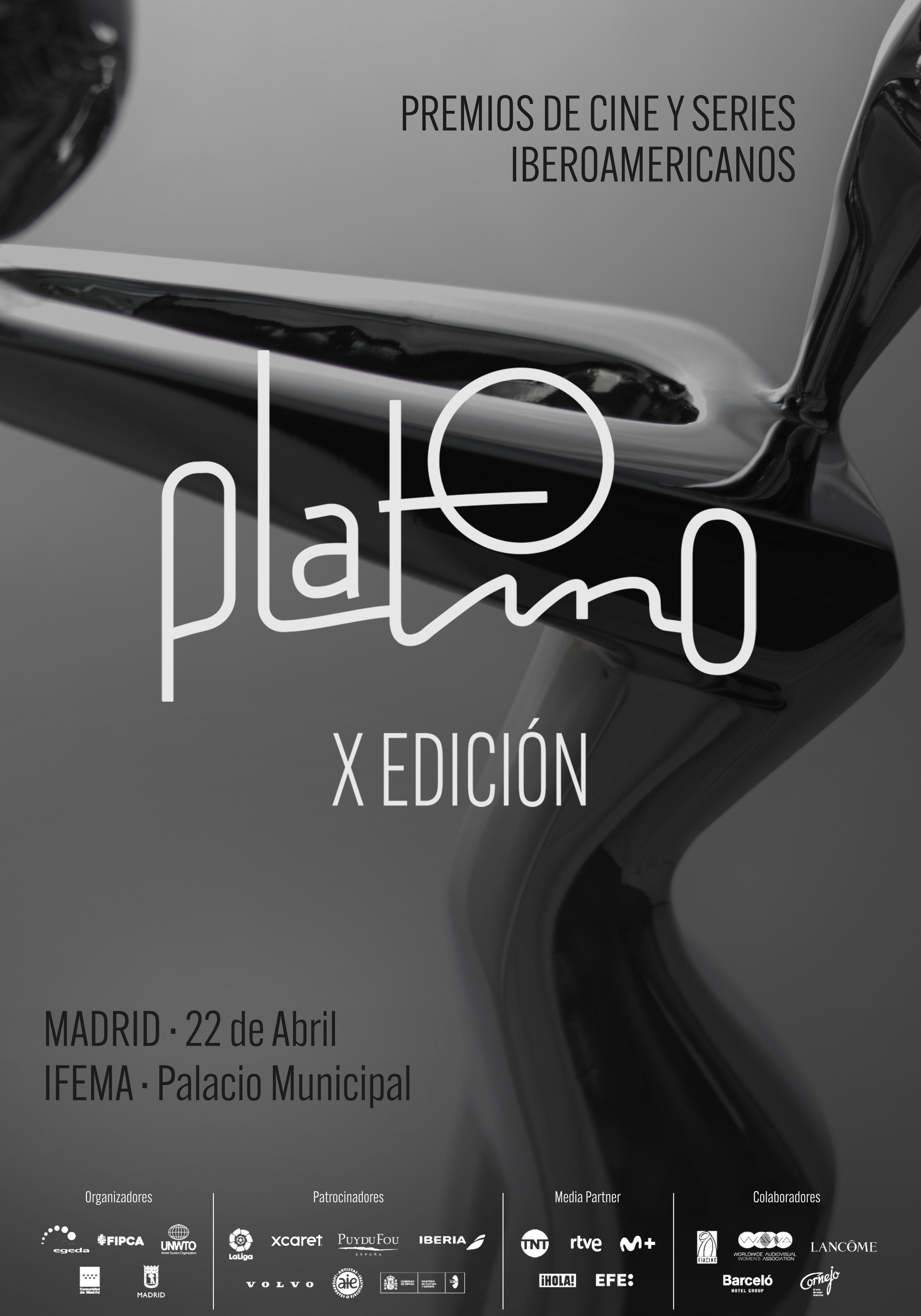 <b>LOS PREMIOS PLATINO PRESENTAN EL NUEVO CARTEL DE SU X EDICIÓN</b>