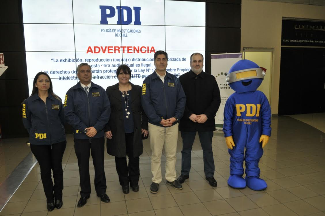 EGEDA CHILE Y MPLC firman un convenio con la policía de investigaciones de Chile (PDI).